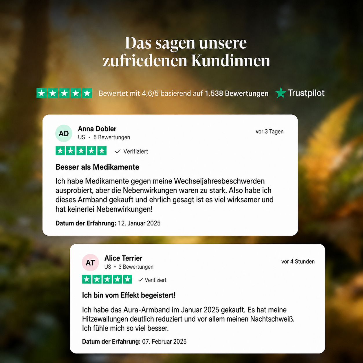 Aura Armreif | Ein tägliches Wohlfühl-Ritual für die Wechseljahre